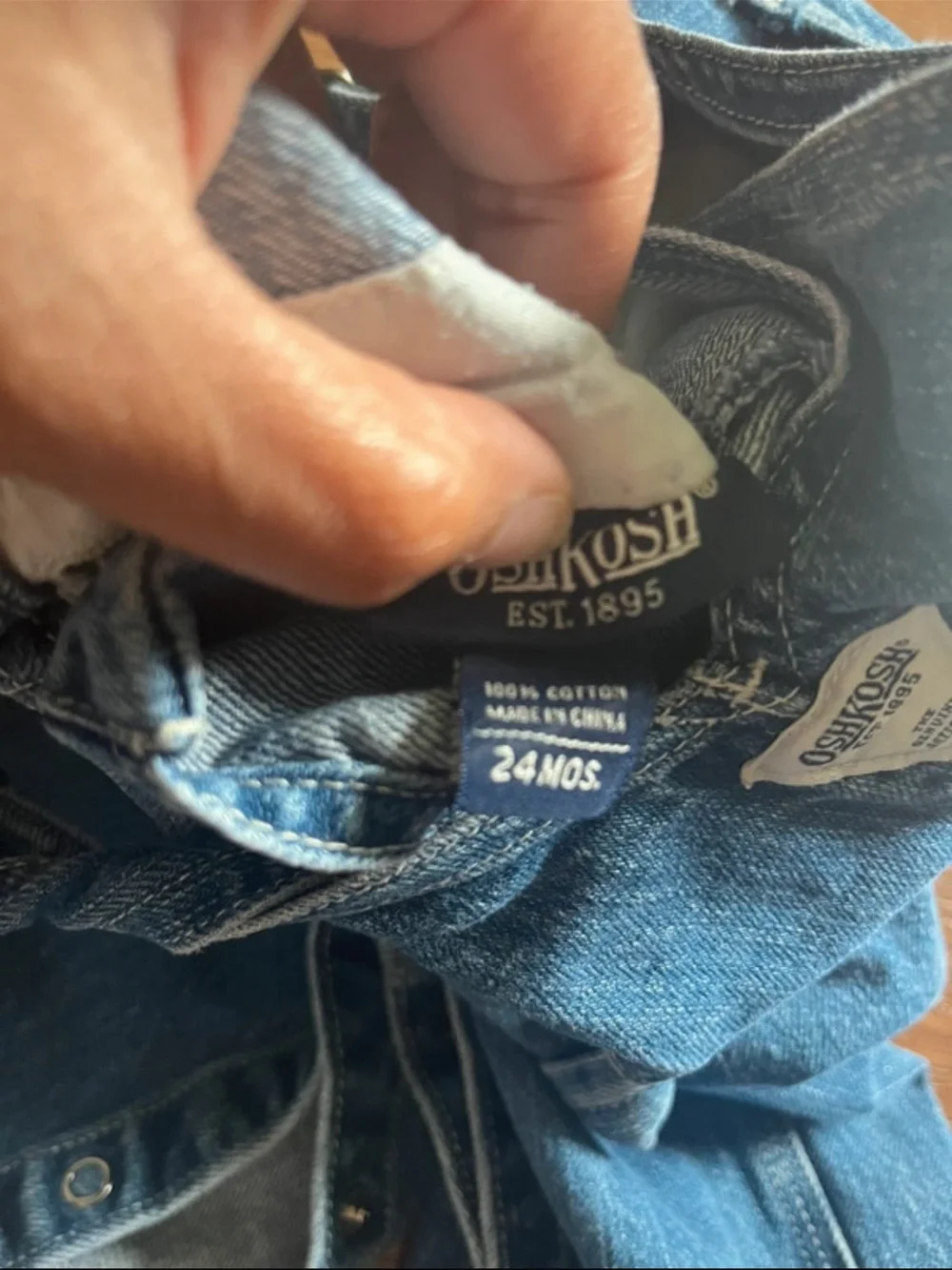 OshKosh B'gosh Light Blue Denim Baby Overalls